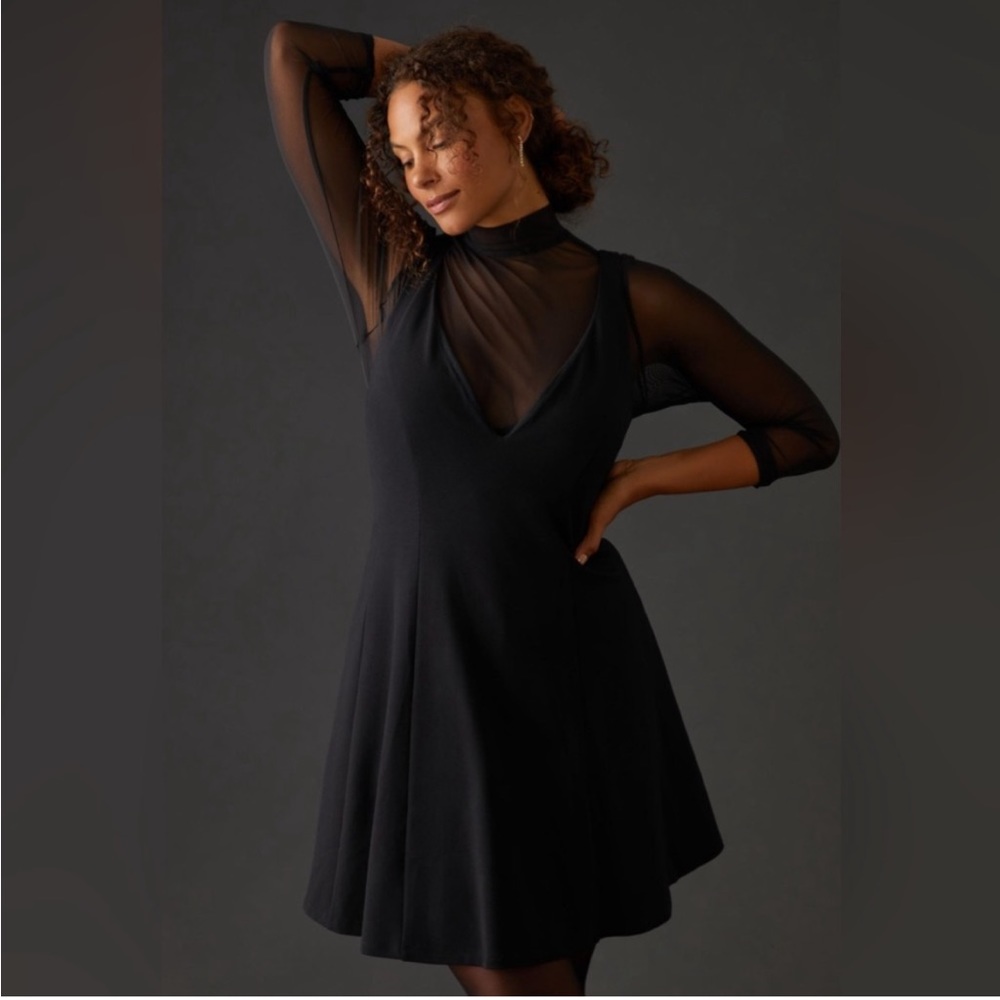 Anthropologie Maeve Layered Sheer Dress